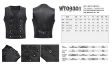Load image into Gallery viewer, WT09301 black Gothic Embossed Vest
