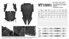 Load image into Gallery viewer, WT10001 Whole-Garment Enzyme-Washed, Two-Tone Woven Punk Cropped Vest
