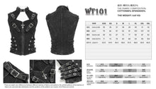 Load image into Gallery viewer, WT101 Punk Distressed Corset Vest
