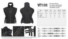 Load image into Gallery viewer, WT102 Punk Twill High-Neck Bib-Style Vest
