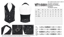 Load image into Gallery viewer, WT10301 Gothic-Patterned Leather Short Vest
