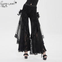Load image into Gallery viewer, EPT021 Suede Embossed Velvet Flared Pants
