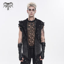 Load image into Gallery viewer, WT104 Punk-Style Hooded Distressed Loose-Fit Vest
