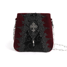 Load image into Gallery viewer, AS18002 wine Gothic Velveteen Women&#39;s handbag
