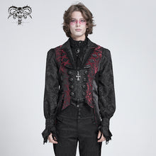 Load image into Gallery viewer, WT095 Rose Jacquard Swallowtail Vest

