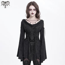 Load image into Gallery viewer, TT290 3D Flower Shoulder Hollow out Gothic T-shirt
