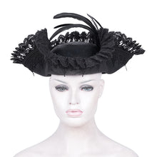Load image into Gallery viewer, AS201 Black Gothic Women&#39;s Pirate Hat
