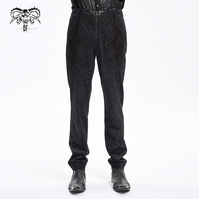 PT265 Gothic embossed trousers