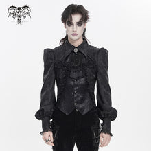 Load image into Gallery viewer, SHT15301 Faux Two-Piece Paisley Gothic Shirt
