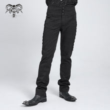 Load image into Gallery viewer, PT010 formal party jacquard men high waist floral Gothic trousers
