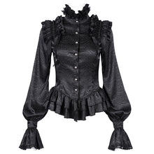 Load image into Gallery viewer, SHT122 Long Sleeve Stand Collar Gothic Blouse

