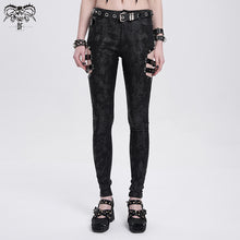 Load image into Gallery viewer, PT273 Side cutout laminated stretchy punk trousers
