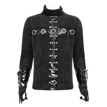 Load image into Gallery viewer, TT299 Punk Turtleneck Fleece Long Sleeve T-Shirt
