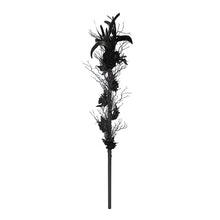 Load image into Gallery viewer, AS302 black vines, roses, and painted snake-headed scepter
