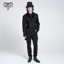 Load image into Gallery viewer, CT17401 black Gothic men dress coat
