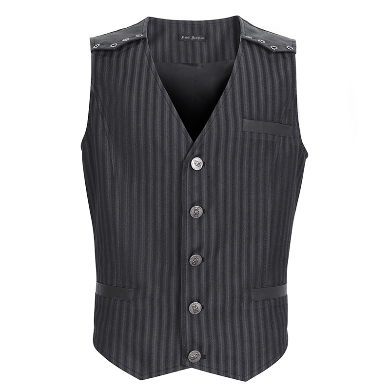 WT08701 Steampunk gentleman striped vest