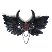 Load image into Gallery viewer, AS303 Demon One-Eyed Black Wing Hairclip
