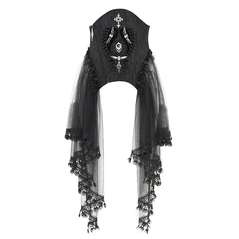 ECST011 Side Skirt Peplum Gothic Corset