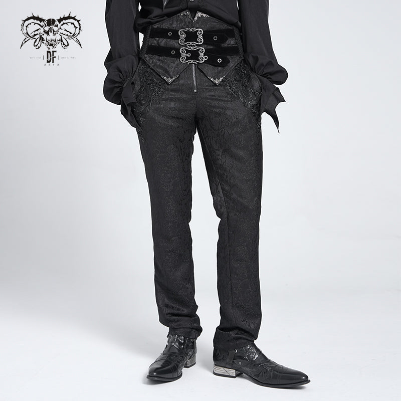 PT278 Gothic high waist trousers with corset