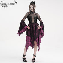 Load image into Gallery viewer, ESKT05302 summer gothic Cheongsam style small flower mesh dress
