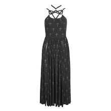 Load image into Gallery viewer, SKT188 Elastic strap halterneck cross knitted waisted dress
