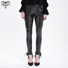 Load image into Gallery viewer, PT268 Embossed stretchy leather pants
