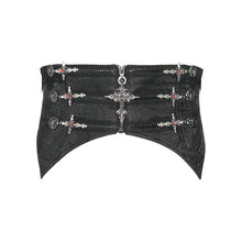 Load image into Gallery viewer, AS291 Gothic Glossy Jacquard Cross Belt
