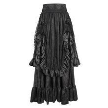 Load image into Gallery viewer, SKT19801 Black Gothic Paisley High Waist Skirt
