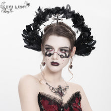 Load image into Gallery viewer, EAS025 Feather and flower headdress headband
