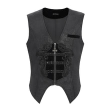 Load image into Gallery viewer, WT097 Gothic dark pattern jacquard vest
