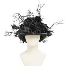 Load image into Gallery viewer, AS283 Gothic Twig and Rose Mini Top Hat

