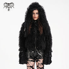 Load image into Gallery viewer, CT241 Fluffy rabbit ears hooded short jacket
