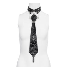 Load image into Gallery viewer, AS150 Faux Leather Studded Choker Tie
