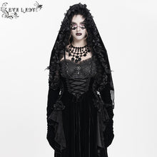 Load image into Gallery viewer, EAS031 Gothic hooded shawl with long gloves

