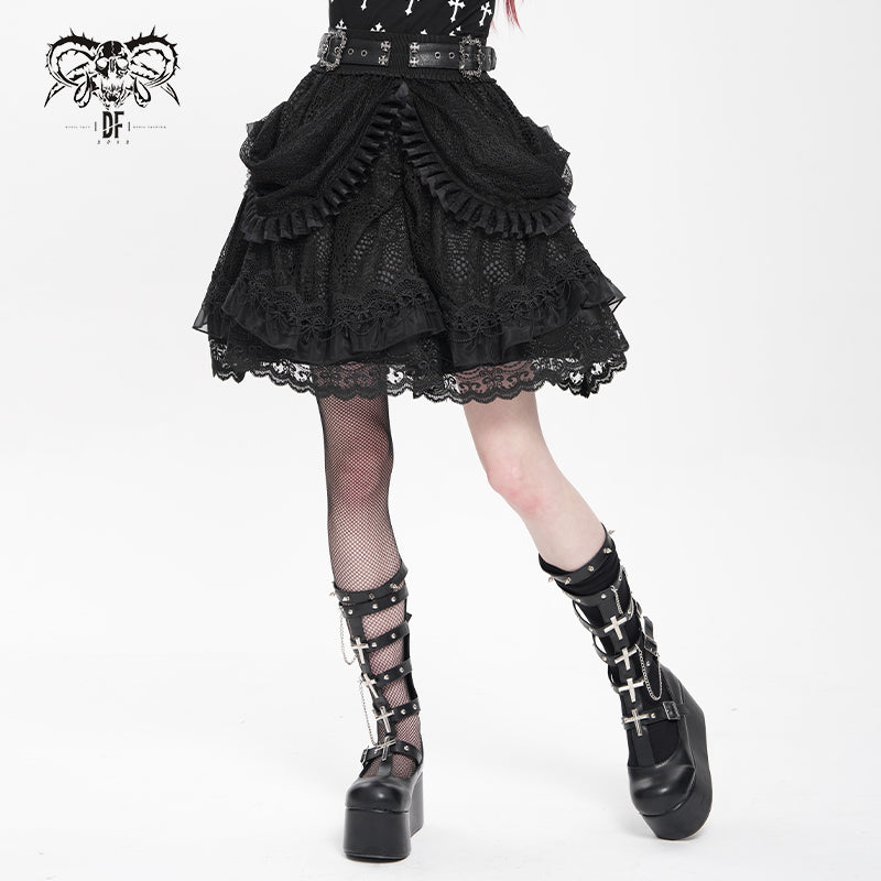 SKT23901 Lolita short puffy skirt