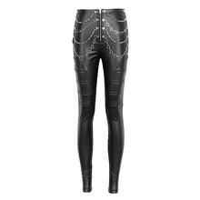 Load image into Gallery viewer, PT233 XOPT-stretchy matte leather high-waisted punk trousers for women
