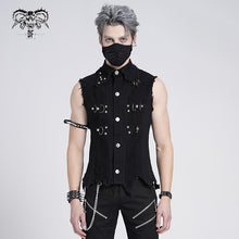 Load image into Gallery viewer, WT061 Distressed heavy metal men vest

