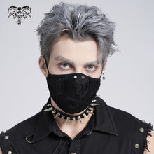 Load image into Gallery viewer, MK026 Punk skeleton printed mesh unisex nailed cotton mask
