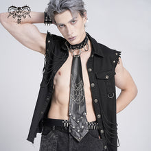 Load image into Gallery viewer, AS215 Punk Spider Web Chain Tie
