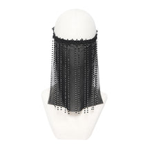 Load image into Gallery viewer, MK057 Gothic beaded tassel face mask
