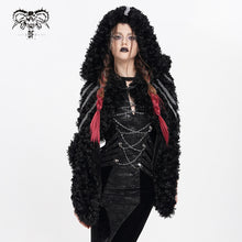 Load image into Gallery viewer, CA052 Punk curly hooded cape

