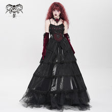 Load image into Gallery viewer, SKT243 Center front floral suspender dress
