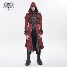 Load image into Gallery viewer, CT27902 Punk-Style Long Leather Coat with Hood
