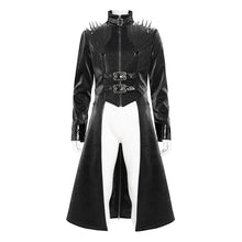 Load image into Gallery viewer, CT268 Shiny palace pattern leather punk jacket
