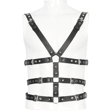 Load image into Gallery viewer, AS176 punk metallic men body harness
