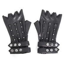 Load image into Gallery viewer, GE027 Punk stretchy leather gloves
