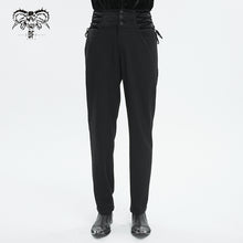 Load image into Gallery viewer, PT217 Gothic pattern leather fake belt men&#39;s trousers
