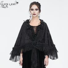 Load image into Gallery viewer, ECA015 chiffon lace decorated women shawl
