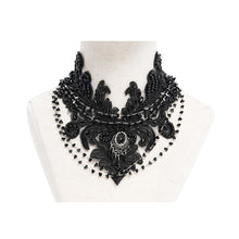 Load image into Gallery viewer, EAS030 Gothic Beaded Appliqued Chain Necklace
