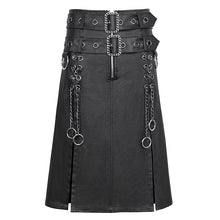 Load image into Gallery viewer, SKT203 Punk non-elastic twill material men kilt
